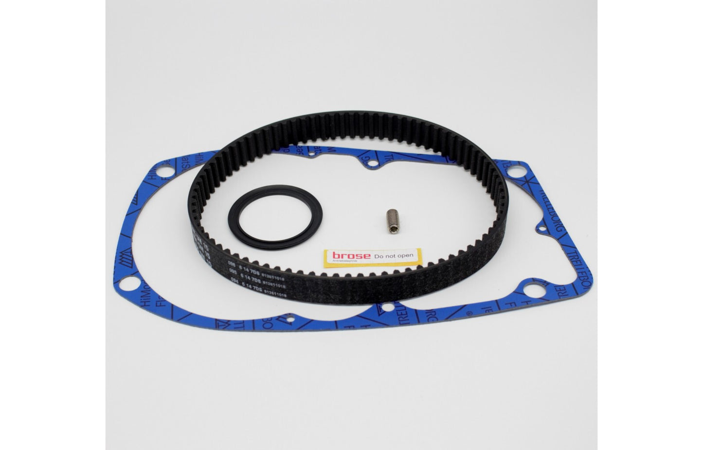 Riemenkit für Brose Drive C, S, T und TF ALU zur Reparatur und zum Austausch am E-Bike Antriebssystem für zuverlässige Kraftübertragung.
