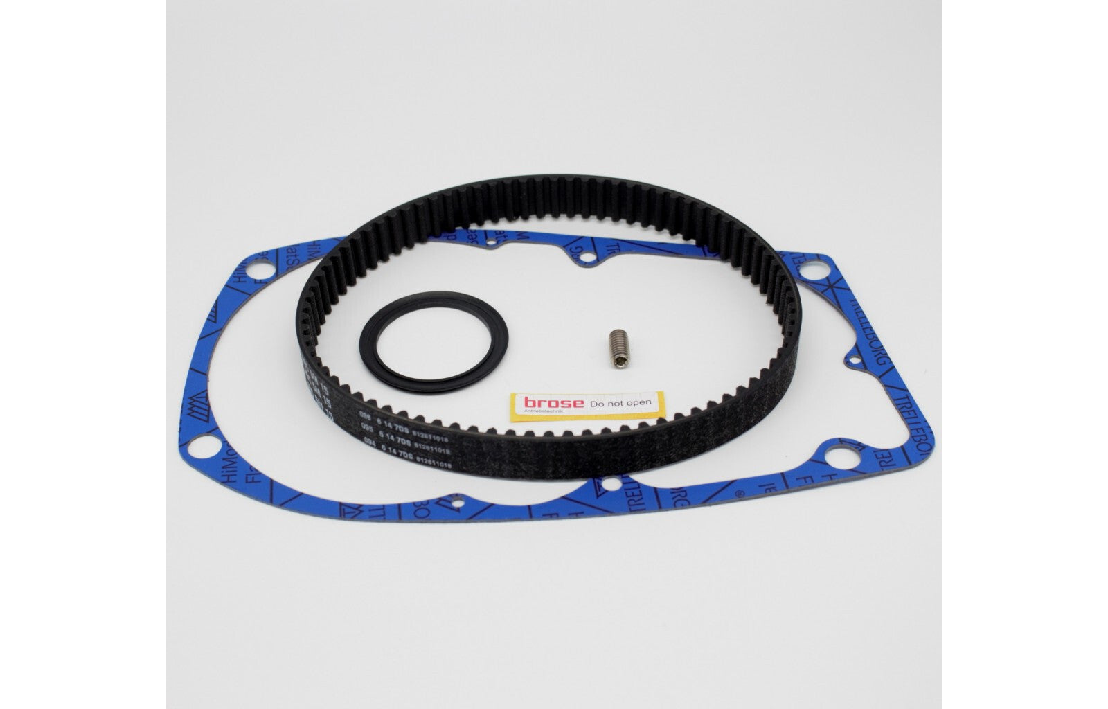 Riemenkit für Brose Drive C, S, T und TF ALU zur Reparatur und zum Austausch am E-Bike Antriebssystem für zuverlässige Kraftübertragung.
