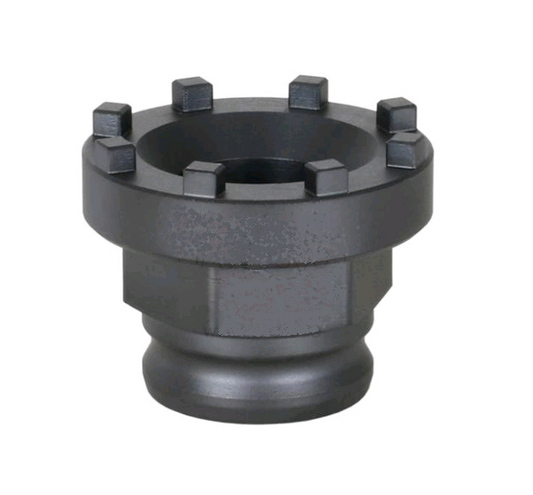 Montagewerkzeug (Spider) für Verschlussmutter (Lockring) Bosch Gen4 zur Montage und Demontage am E-Bike Antrieb.
